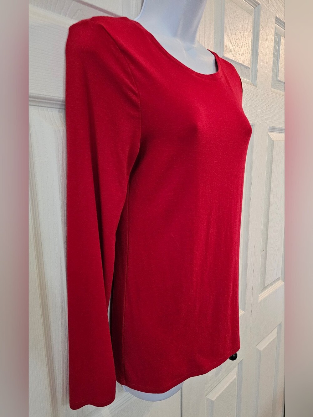 Merona Red Long Sleeve Ultimate Tee Crewneck Medium - Like New